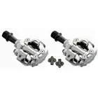 SHIMANO MTB / trekking bicycle pedals with silver PD-M540 cleats
