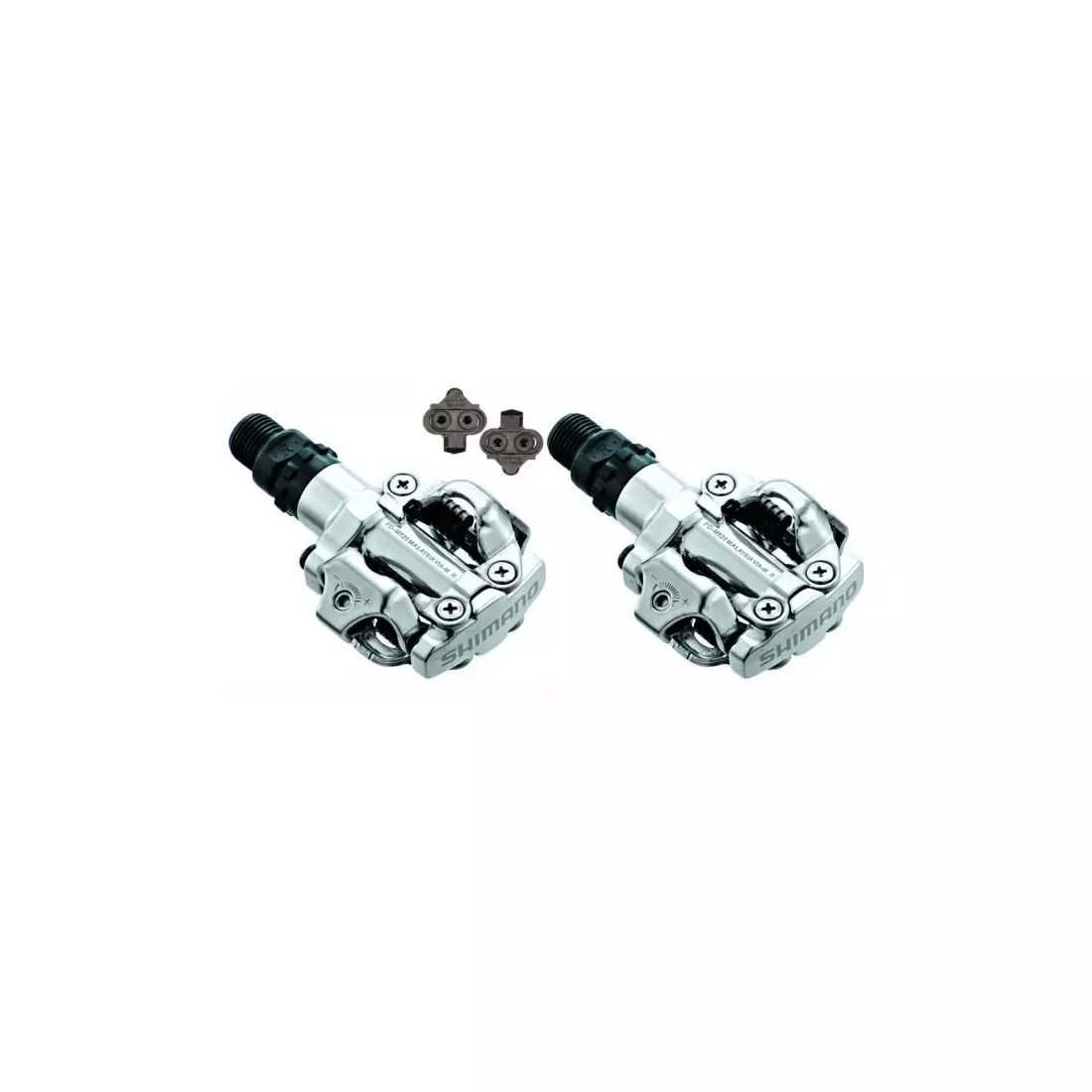 SHIMANO PD-M520 MTB / trekking bicycle pedals with blockamides Silver