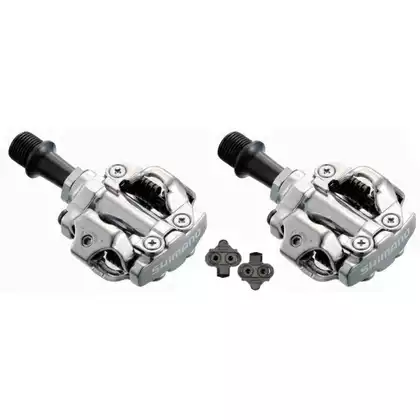 SHIMANO MTB / trekking bicycle pedals with silver PD-M540 cleats