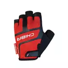CHIBA PROFESSIONAL men's cycling gloves, red