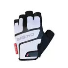 CHIBA PROFESSIONAL men's cycling gloves, white