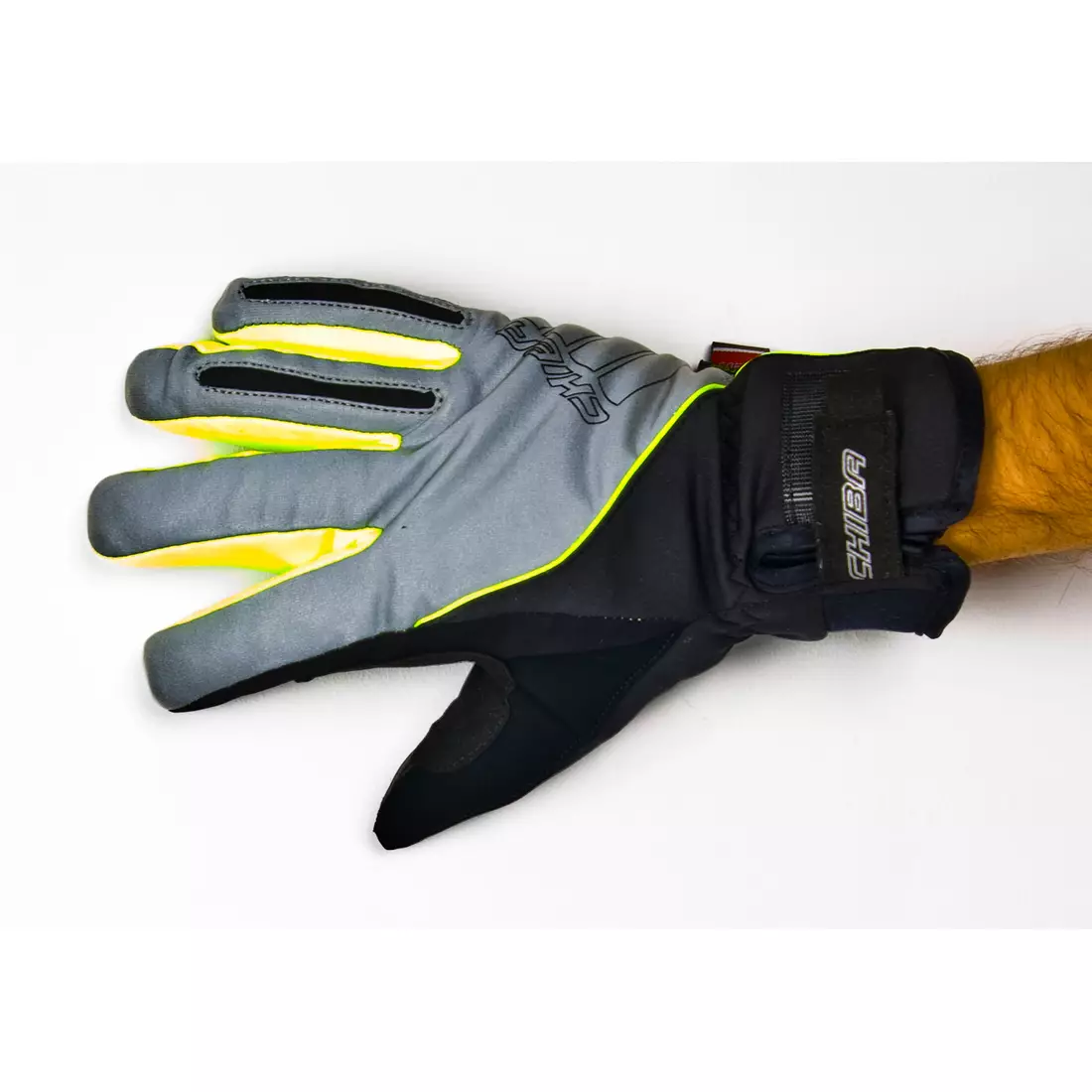 CHIBA REFLEX PRO winter cycling gloves, silver-fluorine 31186