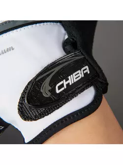 CHIBA women's cycling gloves LADY GEL, black and white