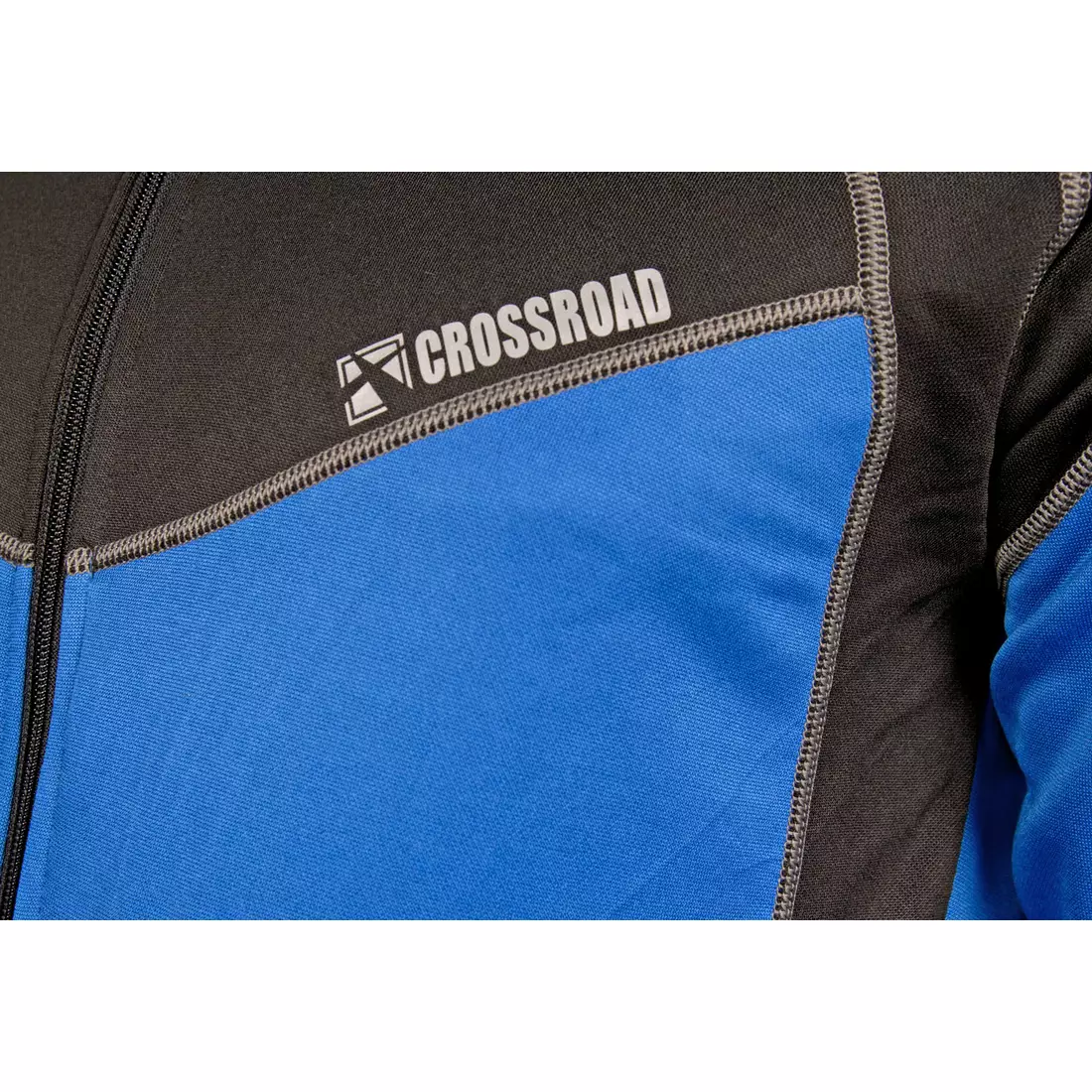 CROSSROAD KENT warm cycling sweatshirt, black and blue