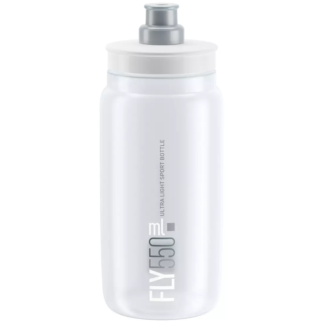 Elite bicycle bottle Fly Clear 2018 Gray 550ml EL0160441 SS19