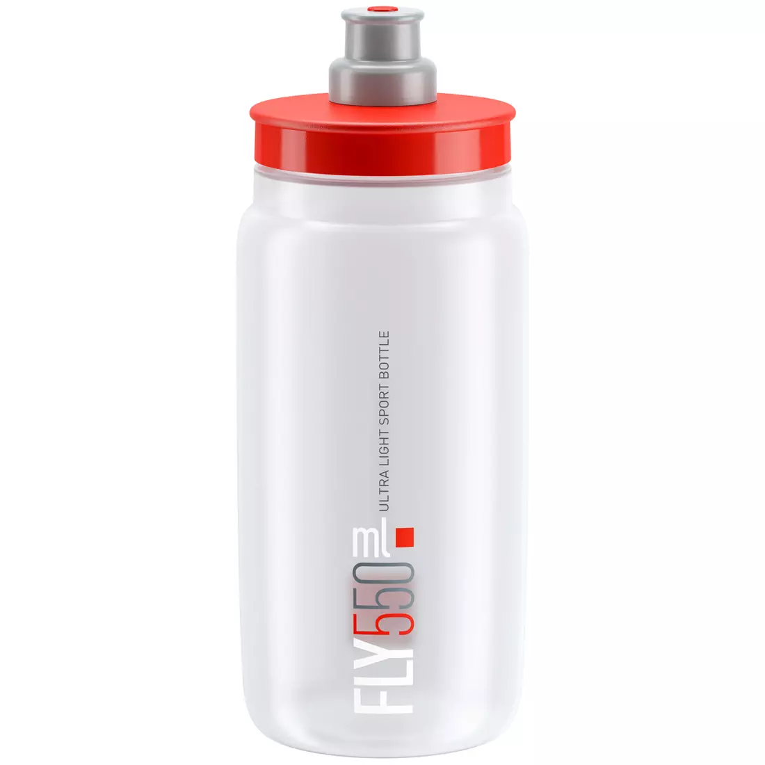 Elite bicycle bottle Fly Clear 2018 Red 550ml EL0160442 SS19