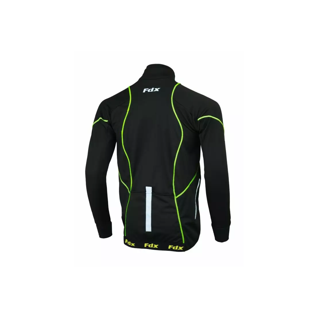 FDX 1300 Winter Cycling Jacket, Softshell, Black-Fluorine