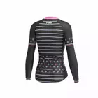  FDX 1480 Women's insulated cycling sweatshirt, black and pink