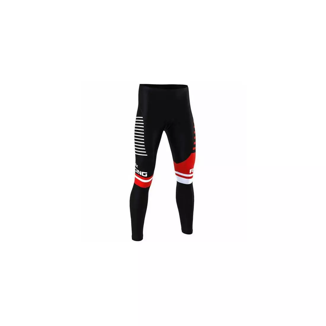 FDX 1800 insulated cycling pants for a bicycle, black-red