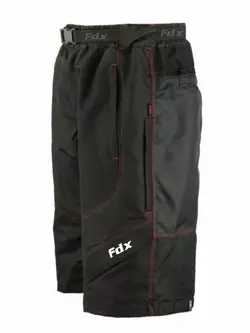 FDX 2020 men's MTB cycling shorts black and red