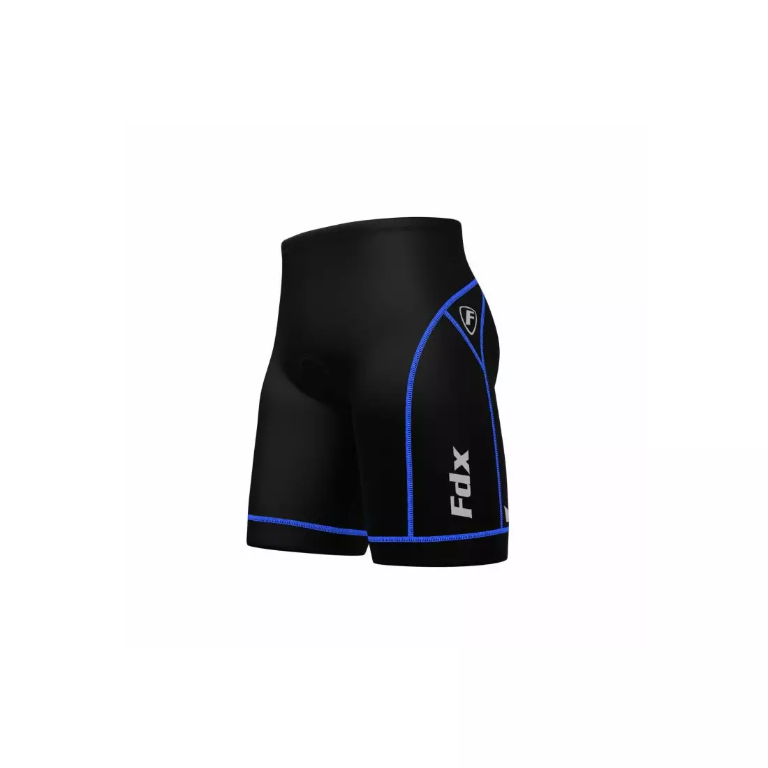 FDX 990 men's bibless cycling shorts, black and blue