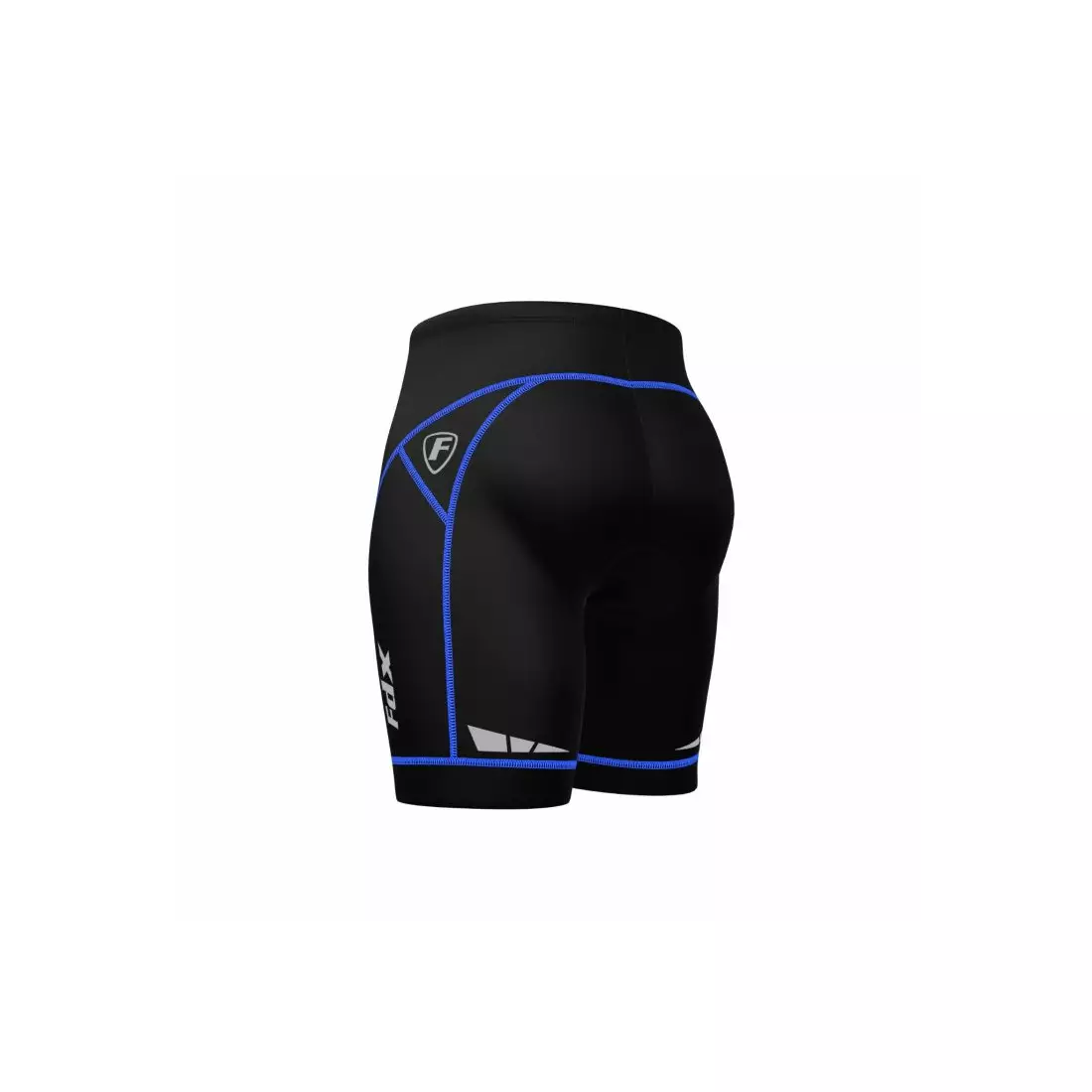 FDX 990 men's bibless cycling shorts, black and blue