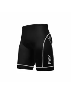 FDX 990 men's bibless cycling shorts, black and white