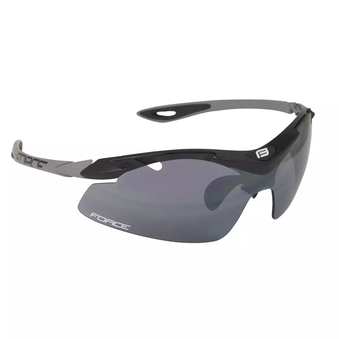 FORCE DUKE glasses with replaceable lenses, black 91024