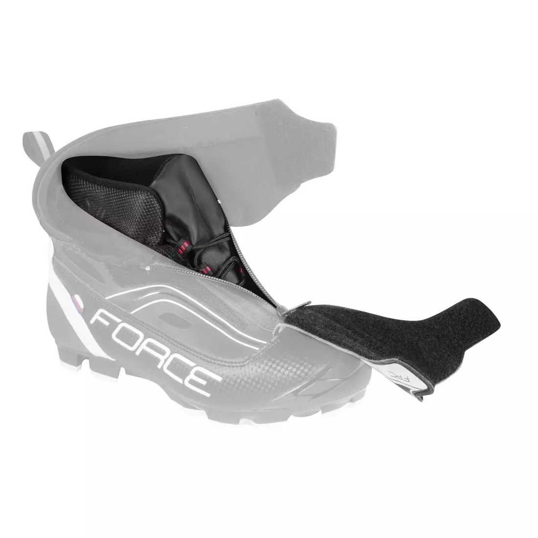FORCE ICE MTB 94041 winter cycling shoes, black-fluorine