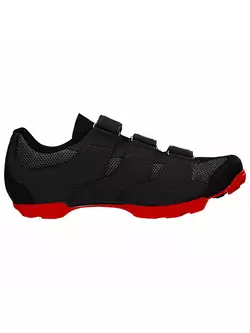GIRO CARBIDE R II - men's MTB cycling shoes, black and red