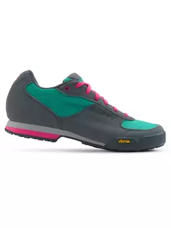 GIRO PETRA VR - ladies' cycling shoes grey-turquoise-pink