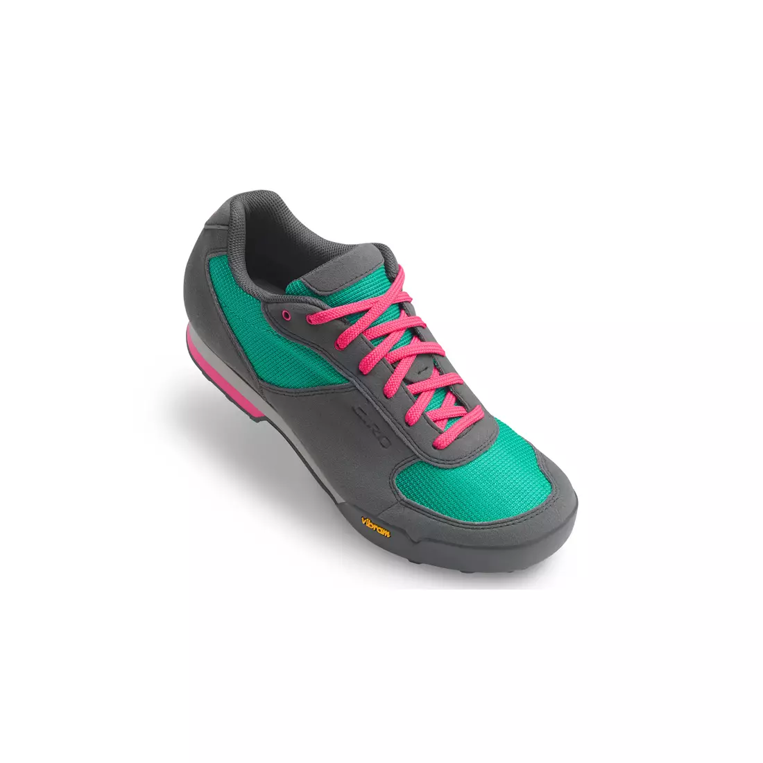 GIRO PETRA VR - ladies' cycling shoes grey-turquoise-pink