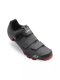 GIRO PRIVATEER R - MTB cycling shoes, gray and red