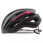 GIRO SAGA - women's bicycle helmet, black, gray and pink