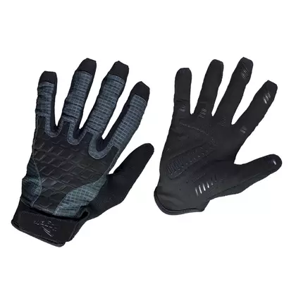 ROGELLI BIKE ADVENTURE 060.602 - men's cycling gloves MTB, black-gray