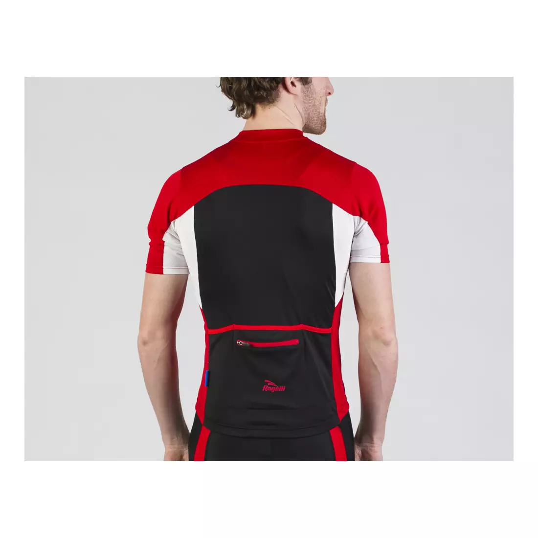 ROGELLI BIKE RECCO 2.0 men's cycling jersey, 001.136 - black-red-white