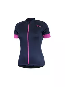 ROGELLI MODESTA ladies' cycling jersey, navy blue and pink