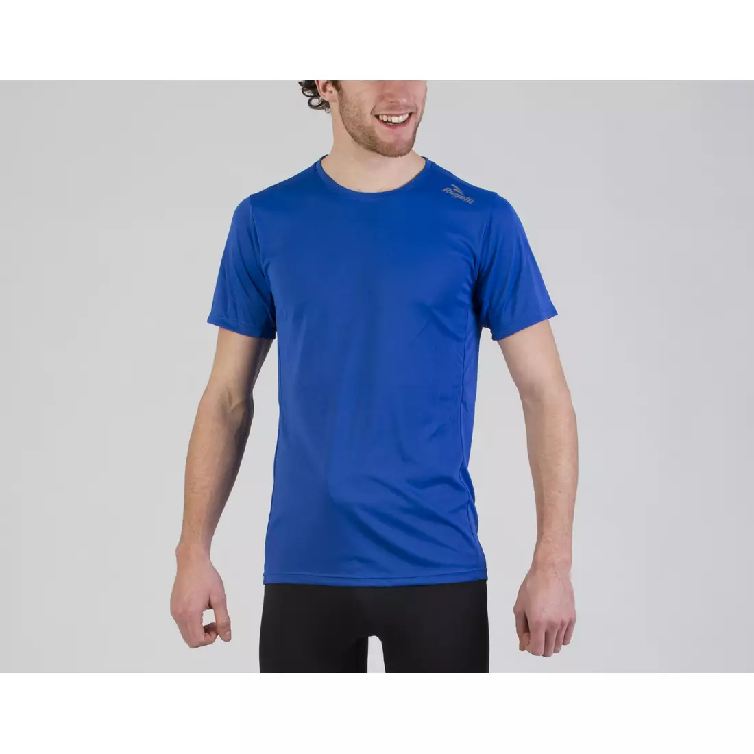 ROGELLI RUN BASIC - men's running T-shirt, 800.252 - blue 