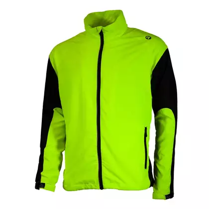 ROGELLI RUN DRUMMOND - men's lightweight running jacket, color: Fluor