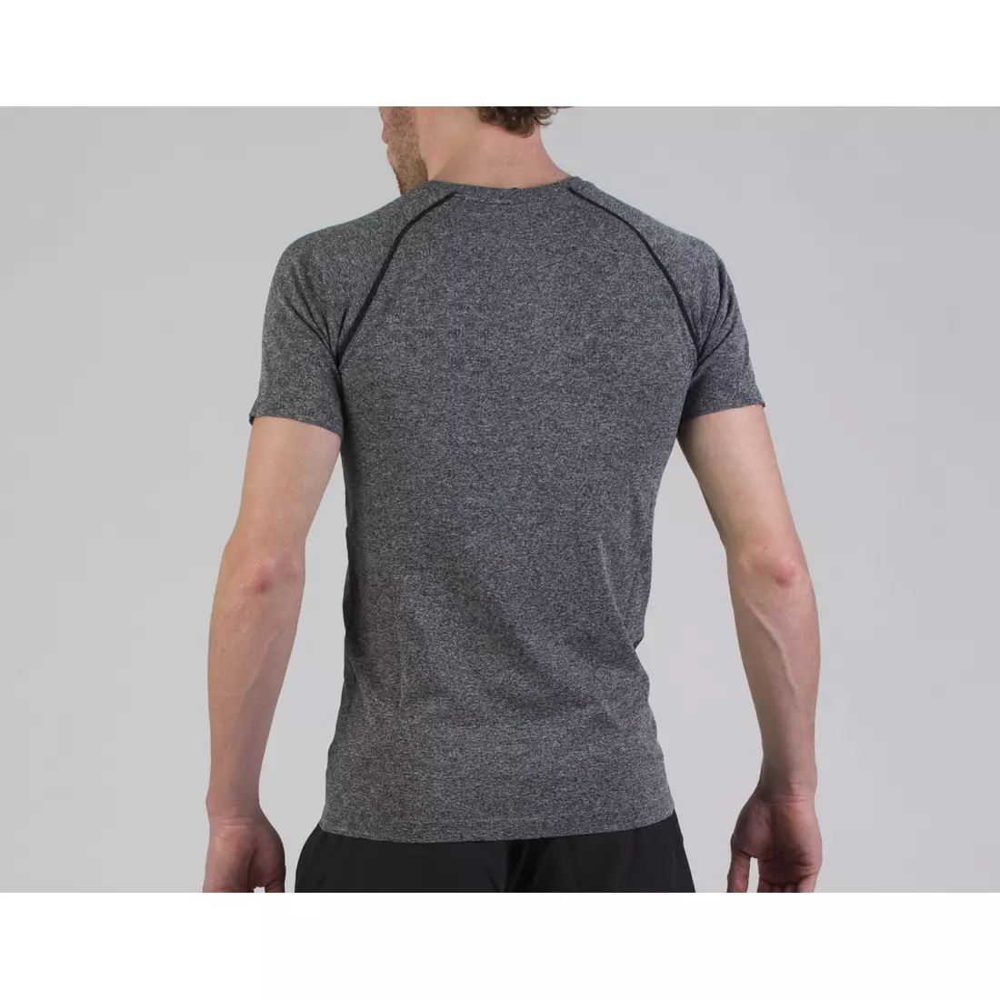 ROGELLI RUN SEAMLESS Seamless men's running T-shirt 800.270 - gray (melange) 