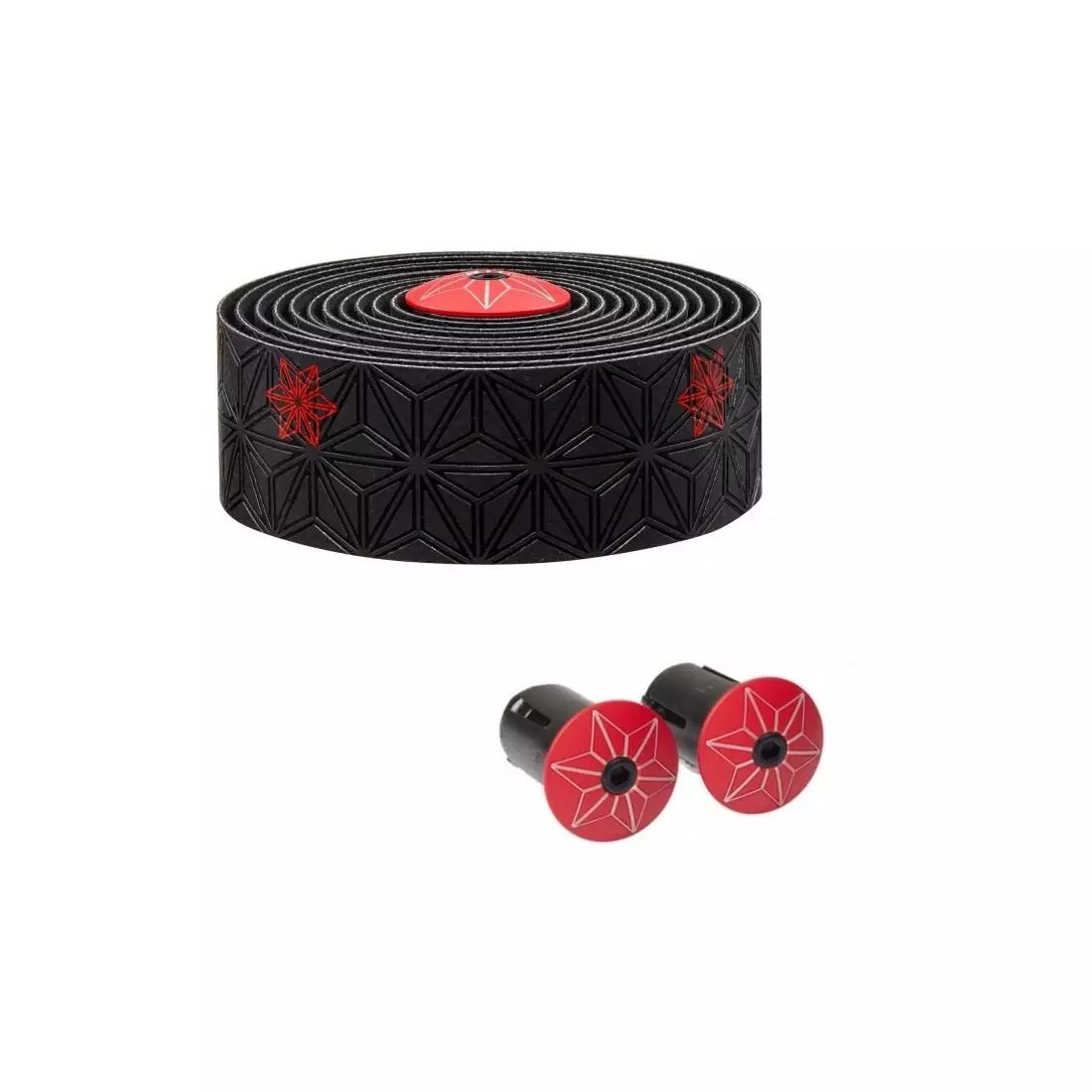 SUPACAZ BT-22 handlebar tape SUPER STICKY GALAXY black and red
