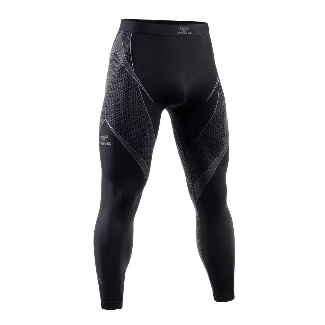 TERVEL OPTILINE OPT 3007 - men's thermoactive leggings color: black and gray
