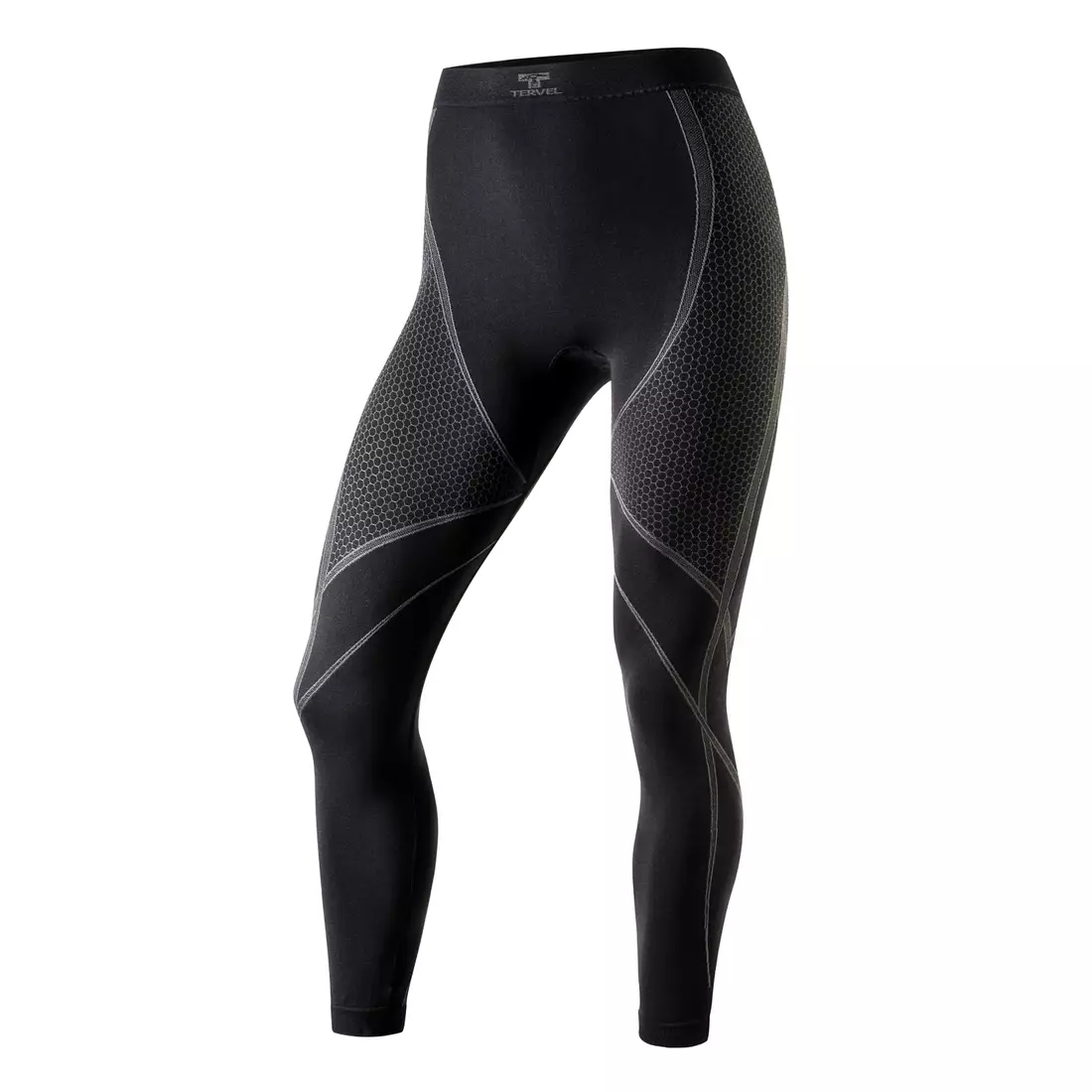 TERVEL OPTILINE OPT 4007 - women's thermoactive leggings color: black and gray