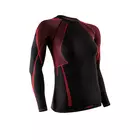 TERVEL - OPTILINE OPT2007 - women's thermoactive T-shirt D/R - black and red