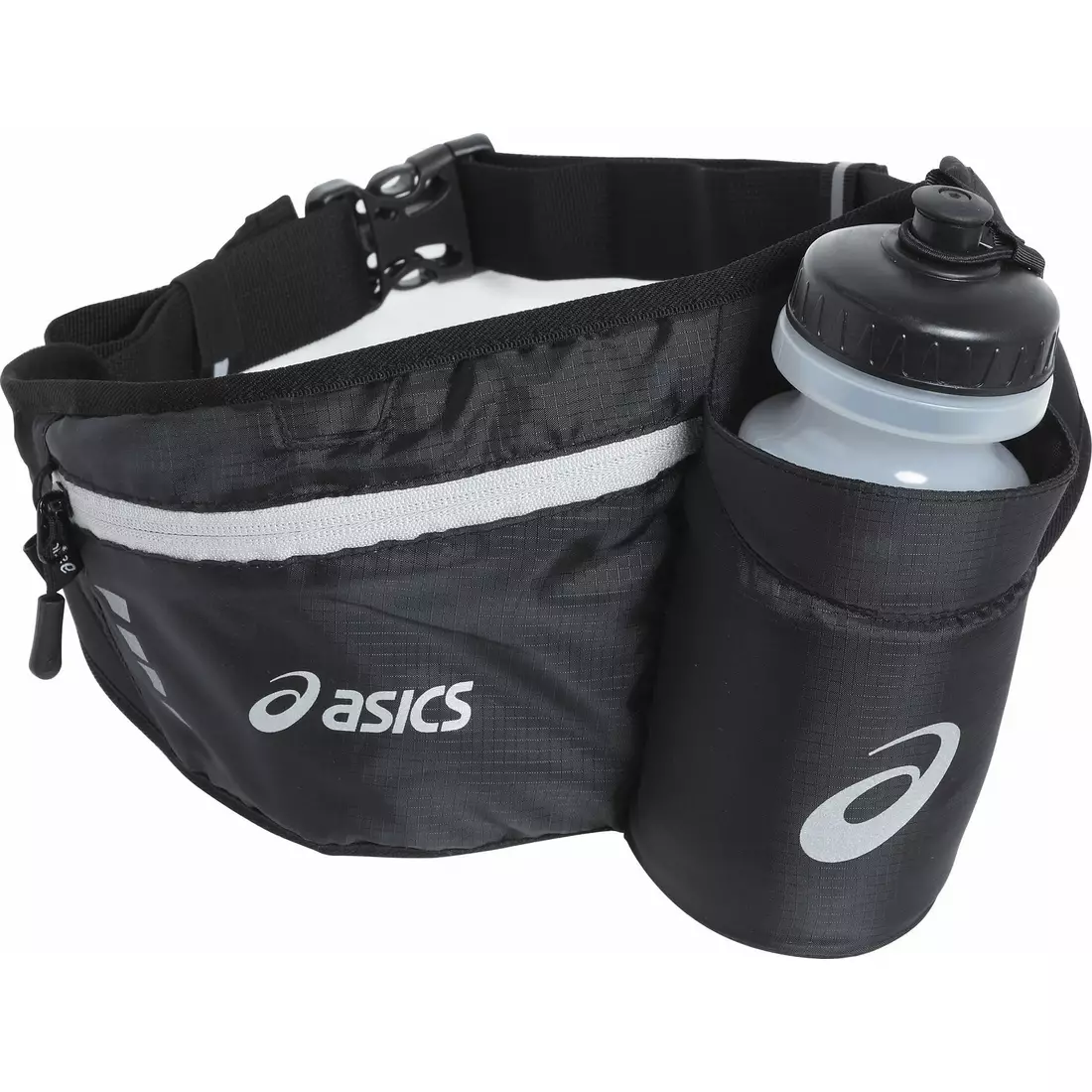 ASICS 611836-9090 – running belt with water bottle, running waistpack - color: Black
