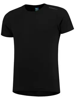 ROGELLI RUN PROMOTION men's sports shirt with short sleeves, black