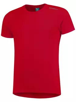 ROGELLI RUN PROMOTION men's sports shirt with short sleeves, red