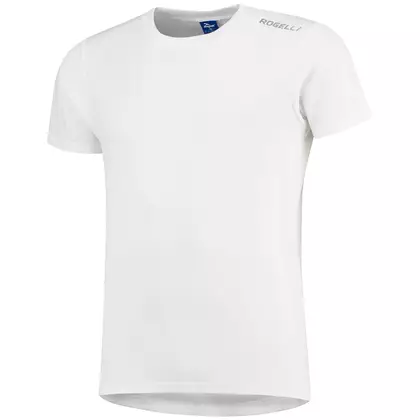ROGELLI RUN PROMOTION men's sports shirt with short sleeves, white