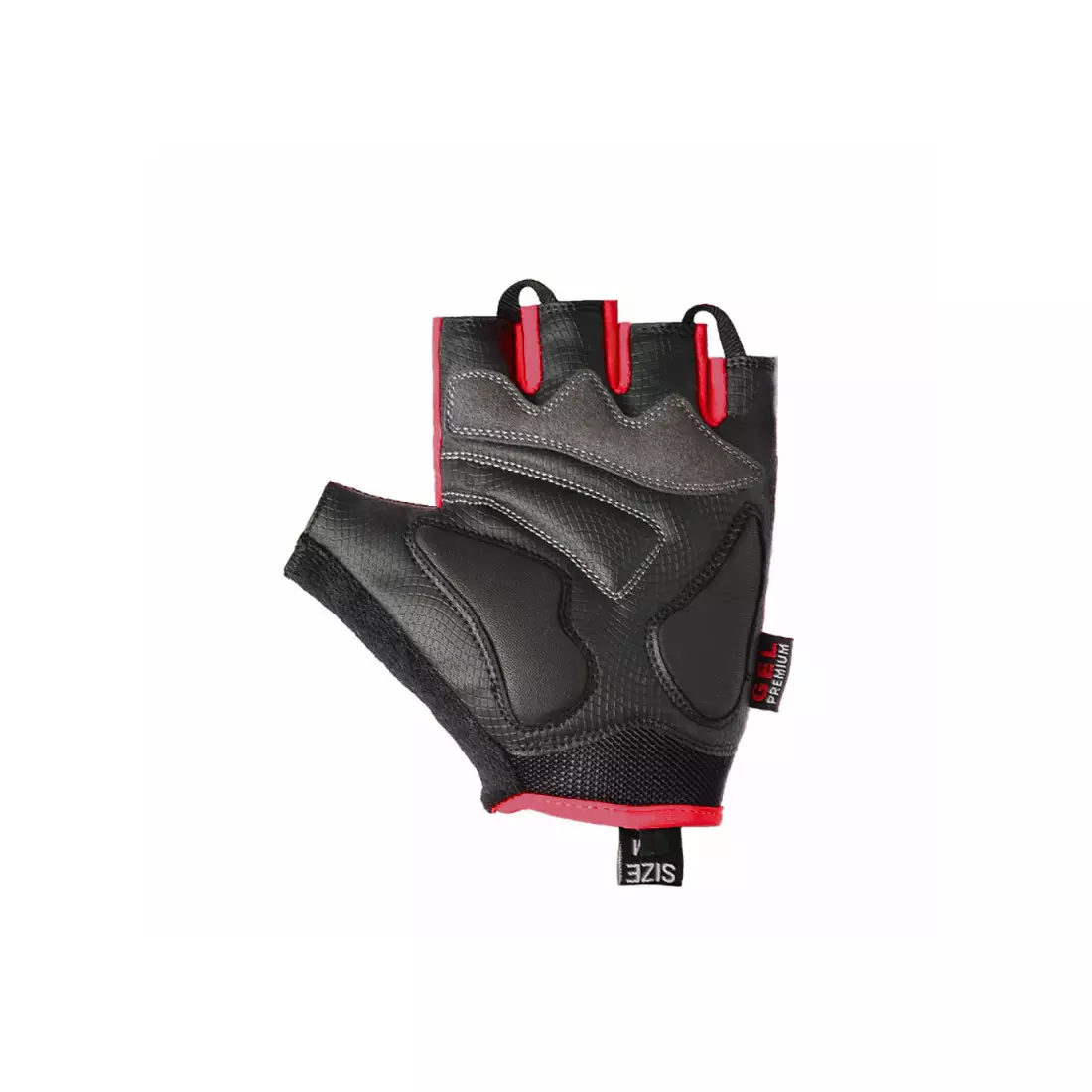 CHIBA LADY GEL women's cycling gloves, white and red
