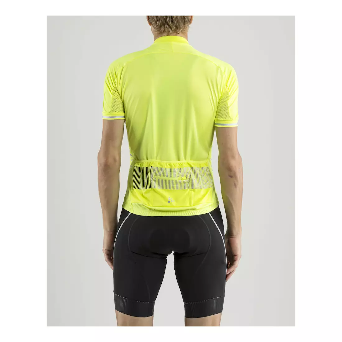 CRAFT Verve Glow men's cycling jersey, fluorine yellow, 1904995-2809