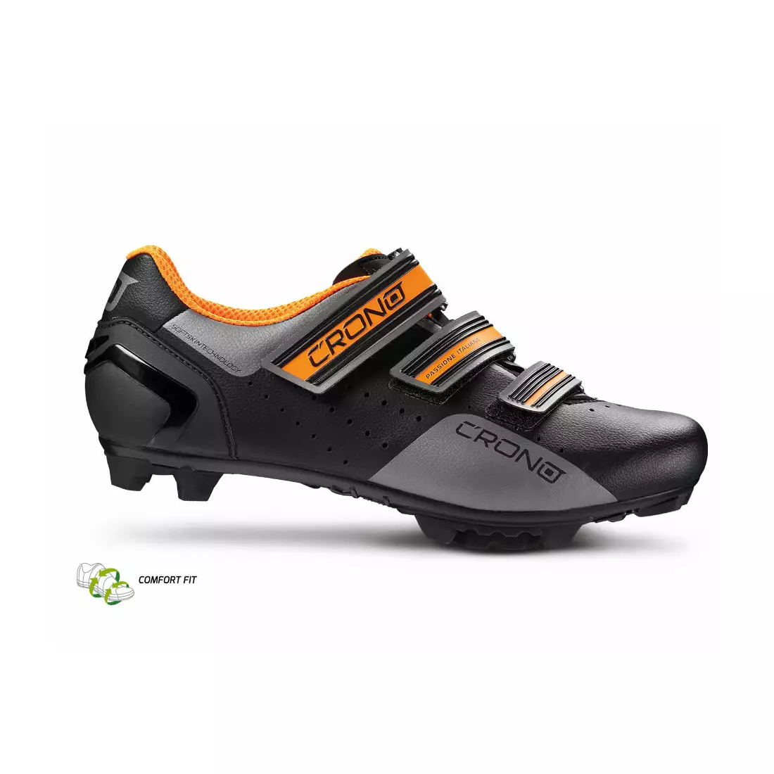 CRONO CX-4 NYLON MTB cycling shoes black/orange
