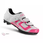 CRONO CX3 nylon women's MTB cycling shoes, white and pink