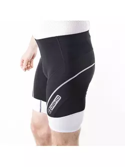 DEKO CLASSIC men's cycling shorts, black and white