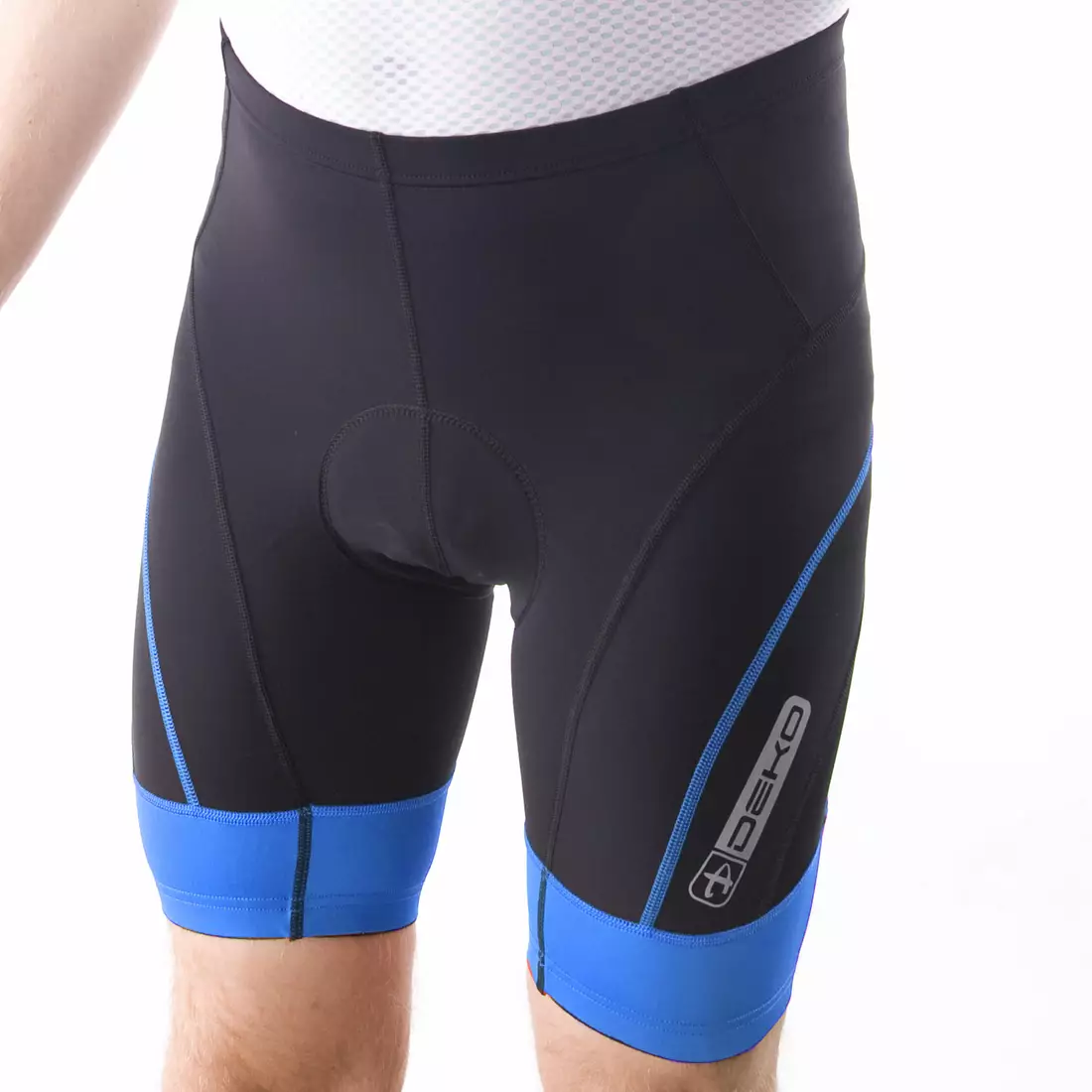 DEKO CLASSIC men's cycling shorts, black-blue