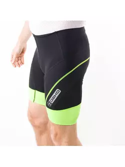 DEKO CLASSIC men's cycling shorts, black-fluo-yellow