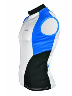 DEKO HAITI II men's sleeveless cycling jersey, white and blue