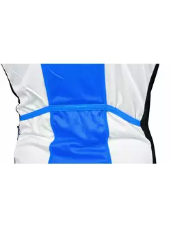 DEKO HAITI II men's sleeveless cycling jersey, white and blue