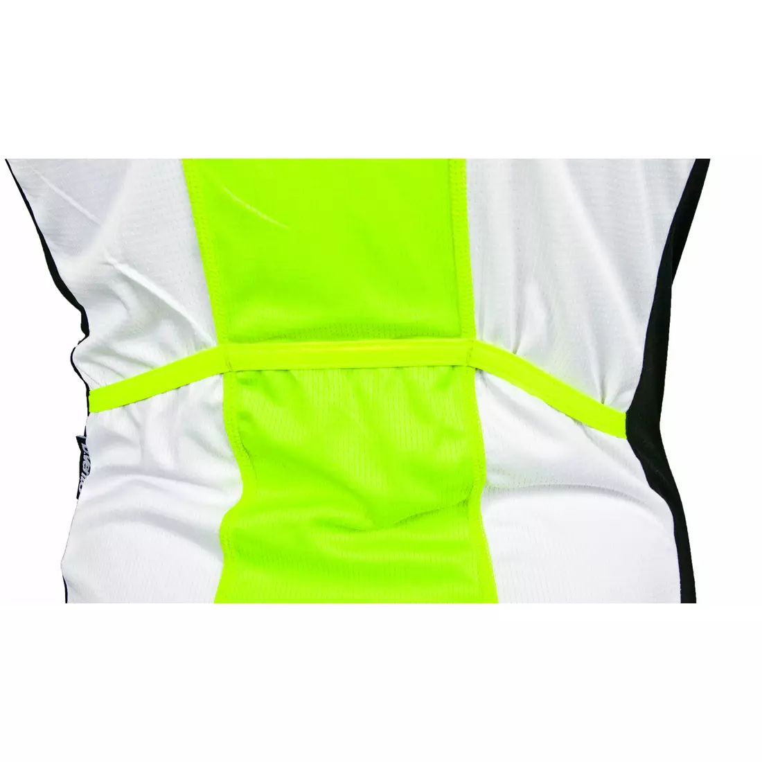 DEKO HAITI II men's sleeveless cycling jersey, white-fluorine