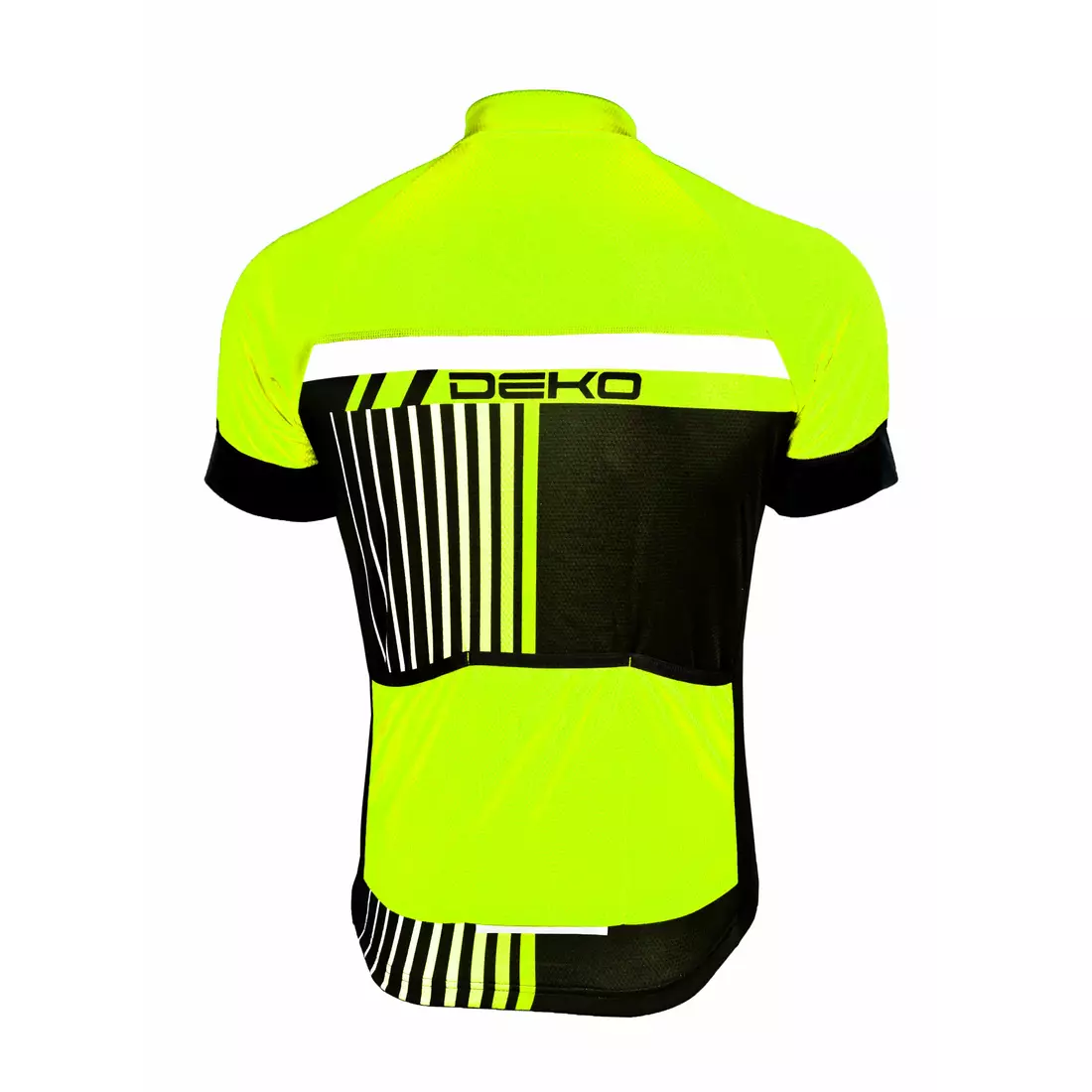DEKO STYLE men's cycling jersey, black-fluorine
