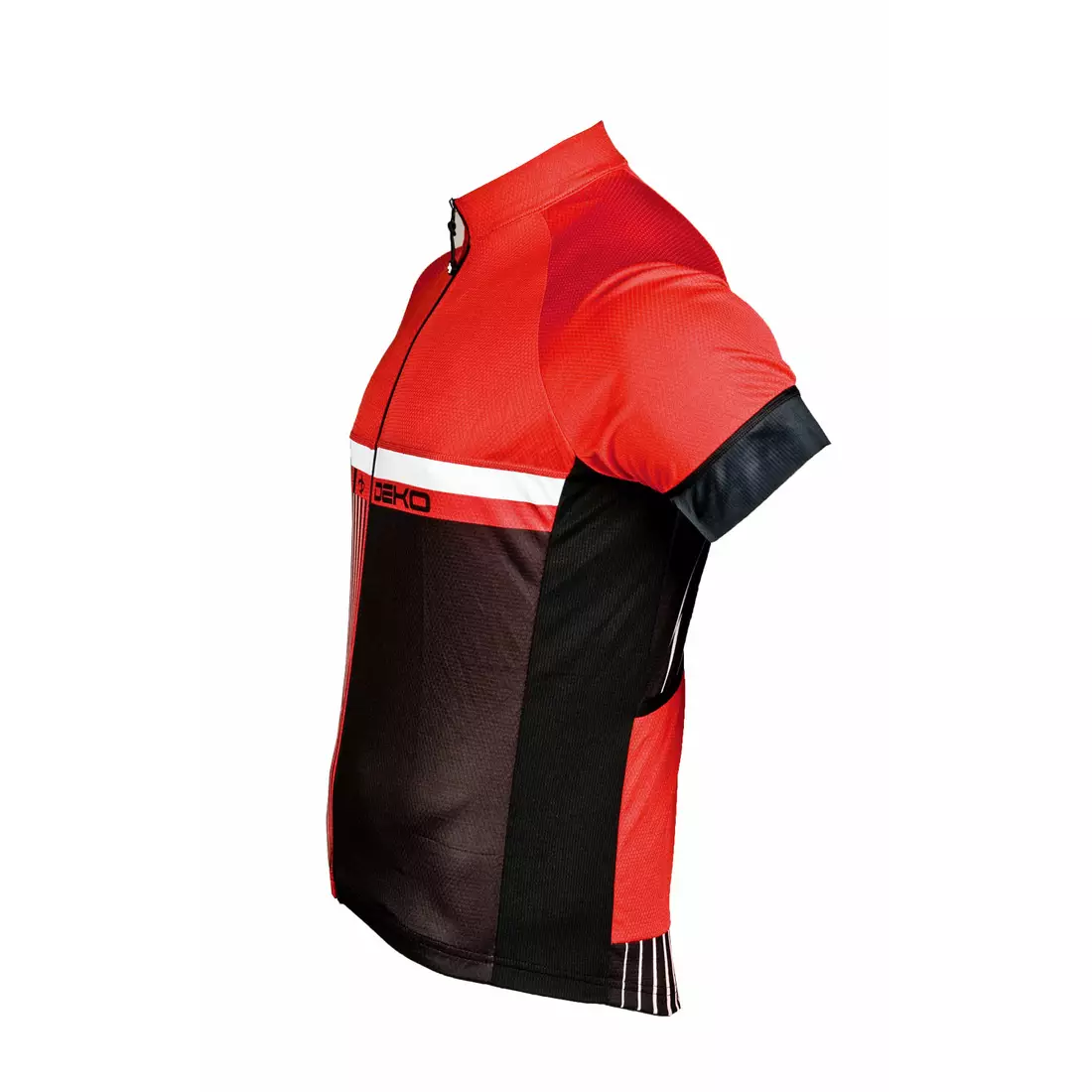 DEKO STYLE men's cycling jersey, black-red